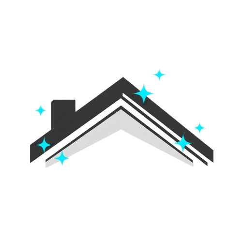 icon for Residential pressure washing showing a shiny sparkly roof